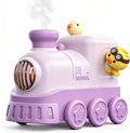 JOSTART Cute Train Humidifier, 300ml Portable USB Desktop, (Soft Purple)