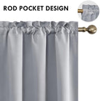 DWCN Blackout Curtains Room Darkening Thermal Insulated Bedroom Curtains Window - Image 4