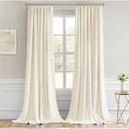 MIULEE Birch Back Tab Blackout Curtains 102 Inch Long 2 Panels Set - Image 9