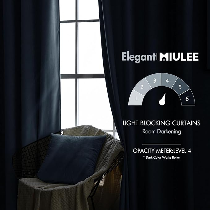 MIULEE Velvet Curtains 90 inches - Image 5