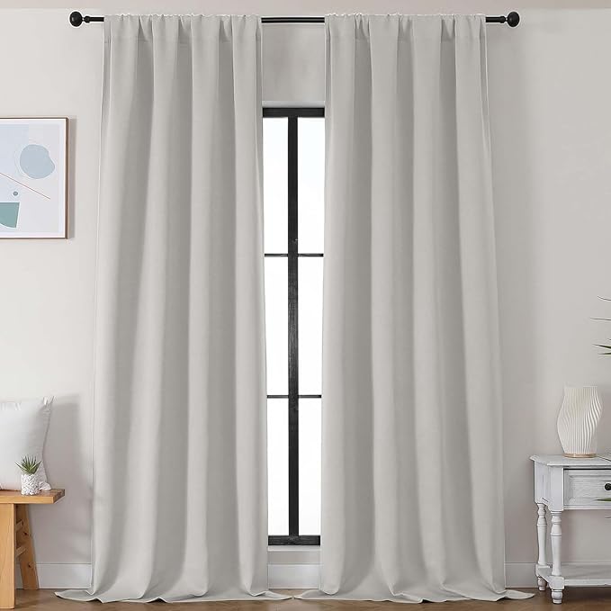 Simplebrand Natural Blackout Curtains by Simplebrand