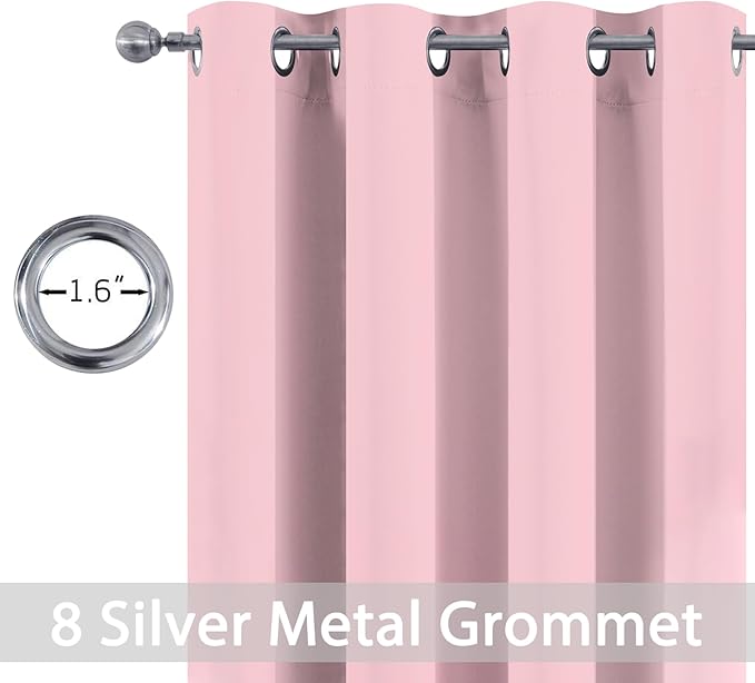 Yakamok Wide Thermal Blackout Patio Door Curtain Panel, Extra Wide Curtains - Image 2