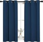 NICETOWN Bedroom Curtain Panels Blackout Draperies, Thermal Insulated Solid - Image 2