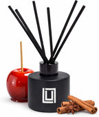 Lulu Candles | Reed Diffuser Set | Jasmine, Oud & Sandalwood | 6 Reed Sticks | Scent Diffuser for Bedroom Bathroom Living Room & Office - 4.2 FL Oz.