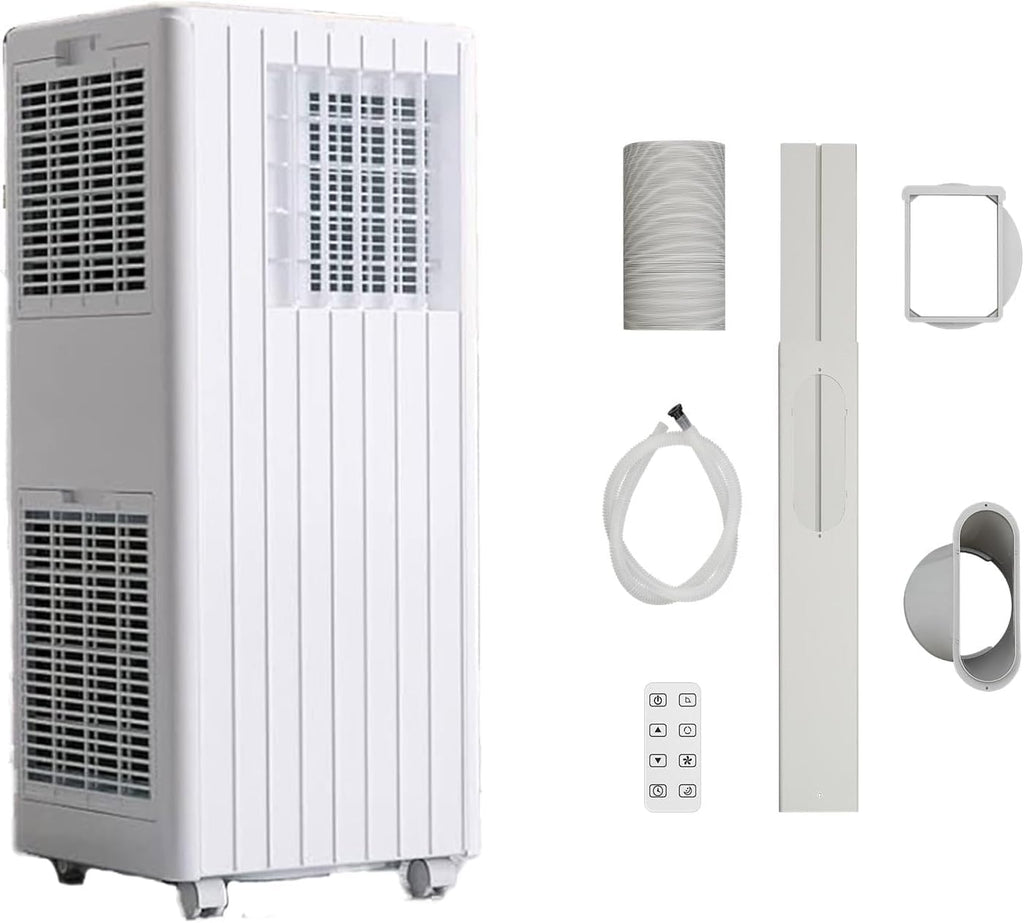 12,000 BTU Quiet Portable AC Unit – 3-In-1 Cooling, Dehumidifier & Fan With Remote, Covers 450 Sq.Ft, Compact Design for Home/Office, Black Top
