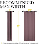 NICETOWN Window Curtain Panels, Dry Rose, 1 Pair, 34 by 54-inch, Thermal - Image 7