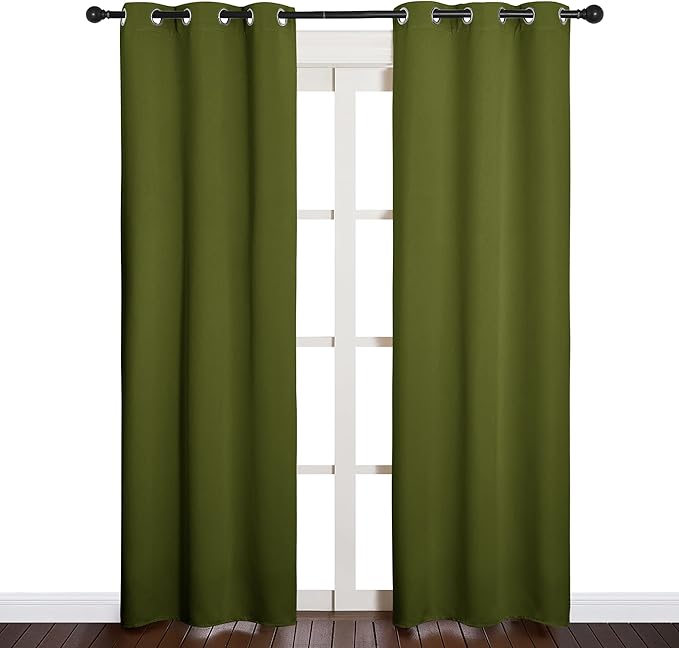 NICETOWN Window Curtain Panels, Christmas Window Decoration Thermal Insulated - Image 2