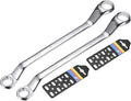 19x22mm Double Box End Wrench 12 Point 75 Degree Offset Wrench 2pcs