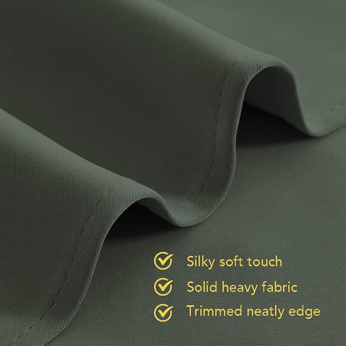 NICETOWN Thermal Curtains for Kids Room, Dark Mallard, 34 by 80 inches - Image 5