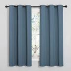 NICETOWN Room Darkening Curtains 63" Length, Thermal Insulated Blackout Panels by NICETOWN