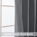 Yakamok Blackout Curtains Room Darkening Thermal Insulated Window Panels - Image 3