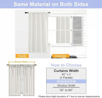 Simplebrand Ava Light Beige Light Filtering Curtains - Image 9