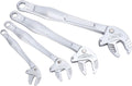 Self Adjusting Wrench, Self Locking Adjustable Wrench Set with Crab Shaped Ratchet Mechanism for Pipe Maintenance Vehicle Repair Home Workshop