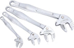 Self Adjusting Wrench, Self Locking Adjustable Wrench Set with Crab Shaped Ratchet Mechanism for Pipe Maintenance Vehicle Repair Home Workshop