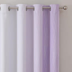 Estelar Textiler Lilac and Greyish White Gradient Blackout Curtains - Image 4