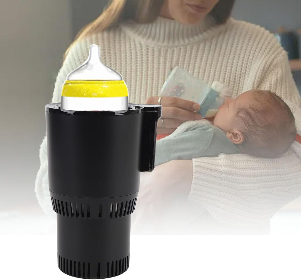 Car Cup Warmer Cooler, Auto Smart Cooling and Heating Cup Holder Electric Heated Insulated Beverage Mug Tumbler Holder for Car Home Office Outdoor Travel