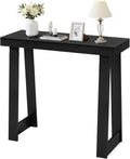 VEVOR 36 in Console Table, Modern Desk Behind The Couch, Wooden Rectangle Entrance Desk, Narrow Long Sofa Table Accent Stand, Ideal for Hallway, Bedroom, Living Room, Foyer, Easy Assembly, Black