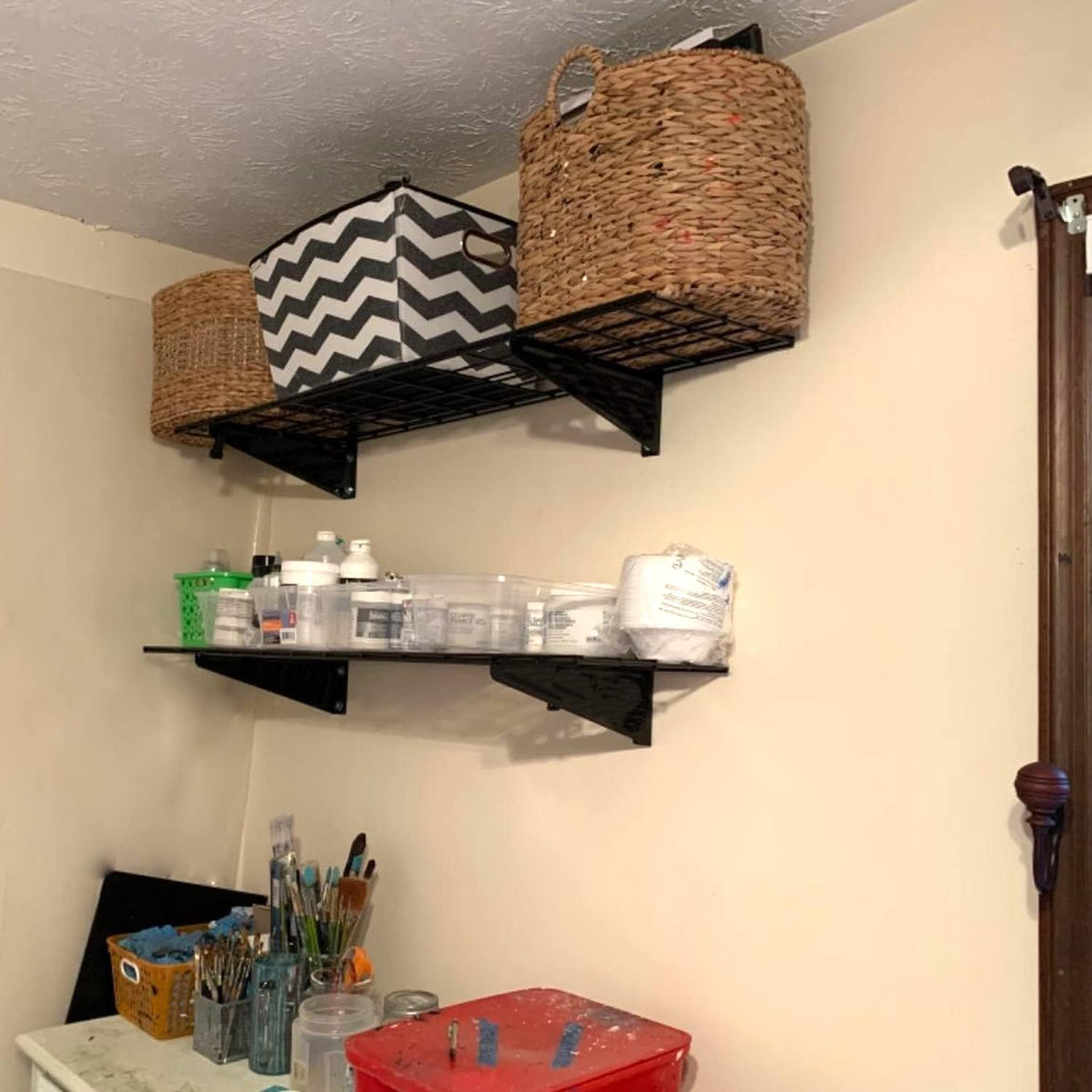Wallmaster 15x45 Garage Wall Mount Shelves Heavy Duty Storage Shelves