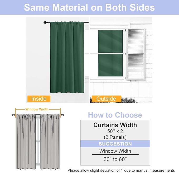 Simplebrand Ever Green Blackout Curtains - Image 8