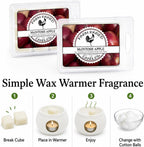USA Made - Hand Crafted - McIntosh Apple Wax Melts Warmer Cubes 6 Ounces 2 Pack - - Natural American Farmed Soy Wax. melt Cubes Farmhouse Fall
