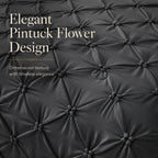 Amélie Home Pintuck Comforter Set for Hot Sleepers, King, Charcoal Grey