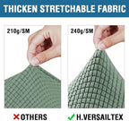 H.VERSAILTEX 3 Piece Stretch Sofa Covers - Image 3