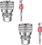 Fenteer 2 Pack Universal Socket Wrench Set 10–19mm Self-Adjusting
