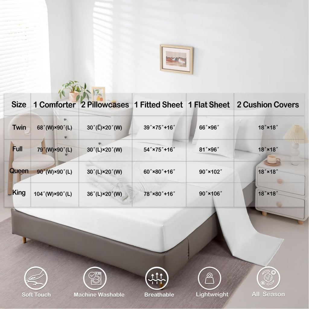 Erosebridal Happy Camping Bedding Set Queen Rv Camper Comforter Set