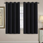 H.VERSAILTEX 100% Blackout Bedroom Curtains Drapes 63 Inch Length Thermal by HVERSAILTEX