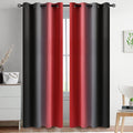 Yakamok Blackout Ombre Red and Black Curtains by Yakamok