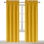 DWCN Blackout Curtains Room Darkening Thermal Insulated Bedroom Curtains Window - Image 9