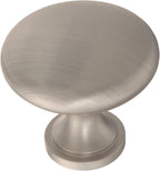 Franklin Brass (10-Pack) – Satin Nickel Cabinet Knobs for Dressers, Drawers, Kitchen Cabinet Door, Vanity, Furniture, Closet Knobs, 1-3/16 Inch Round | Mushroom