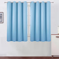 LEMOMO Blackout Curtains 66 x 54 Inch Long Sky Blue Curtains Set of 2 Panels by Lemomo
