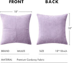 MIULEE Purple Decorative Throw Pillow Covers 18x18 Inch - Image 6