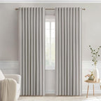 MIULEE Stone Back Tab Blackout Curtains 84 Inch Length 2 Panels Set by MIULEE