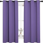 NICETOWN Lilac Purple Blackout Curtains - Image 2