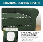 Turquoize 2 Piece Chair Covers Armchair Slipcovers - Image 5