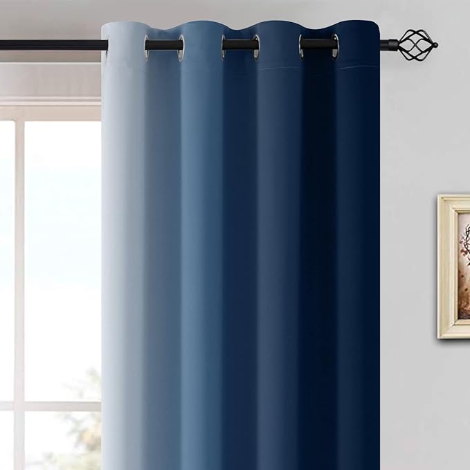 Yakamok 96 Inch Length Light Blocking Thermal Insulated Grommet Window Drapes - Image 3
