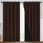 Yakamok 100% Blackout Curtains for Bedroom, 2 Thick Layers Thermal Insulated by Yakamok