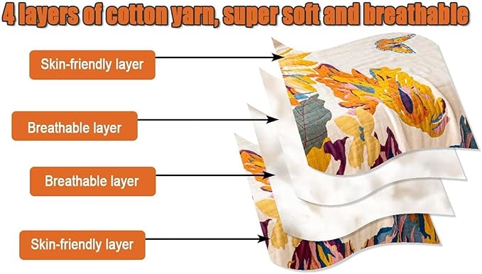 MSGKV Boho Throw Blanket for Couch and Sofa 50"x60" Cotton Throw Cover for - Image 4