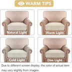 H.VERSAILTEX Velvet Stretch Couch Cushion Cover Plush Cushion Slipcover - Image 6
