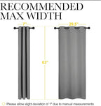 NICETOWN Silver Grey Blackout Curtain Panels - Image 6