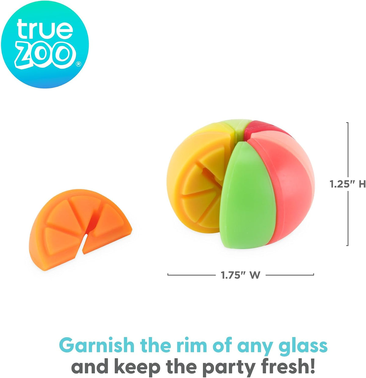TrueZoo Silicone Drink Charms, Identifier for Drinks, Cocktails, Dinner, Birthday, Wedding, Bachelor Bachelorette Party, Holiday, Game Nights, Movie Night, Picnic, Outdoor, Pool Parties, Home Bar