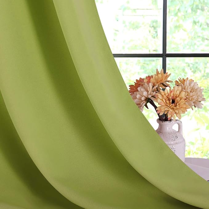 NICETOWN Window Drapery Panels Blackout Curtains, Window Treatment Thermal - Image 5