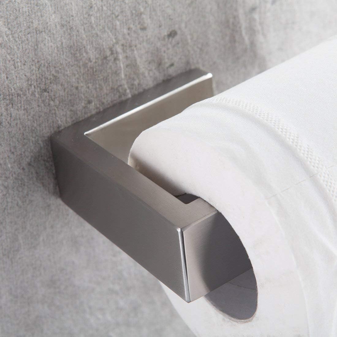 Fapully Four Piece Bathroom Accessories Set Stainless Steel Brushed Nickel
