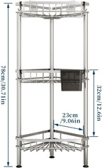 Corner Shower Caddy Stand - Rustproof Bathroom Organizer&Storage