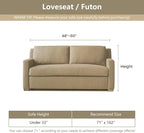 MYSKY HOME Couch Covers for 2 Cushion Couch Sectional Sofa, L Shape Sofa - Image 5