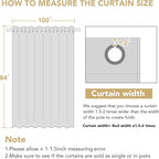 H.VERSAILTEX Blackout Patio Curtains 100 x 84 Inches - Image 3