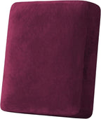H.VERSAILTEX Velvet Stretch Couch Cushion Cover Plush Cushion Slipcover by HVERSAILTEX