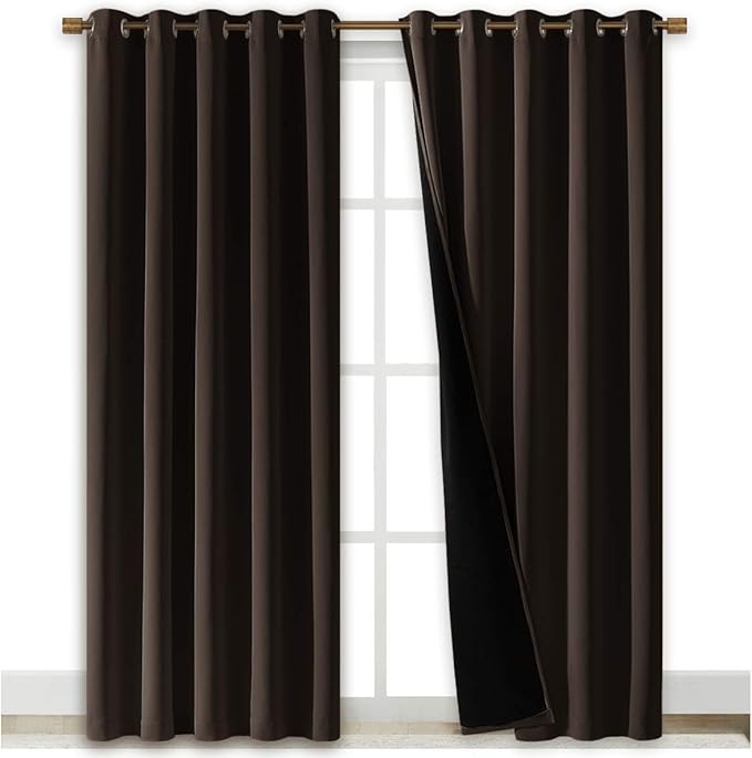 NICETOWN High-End Thermal Curtains, Full Blackout Curtains 84 inches Long by NICETOWN